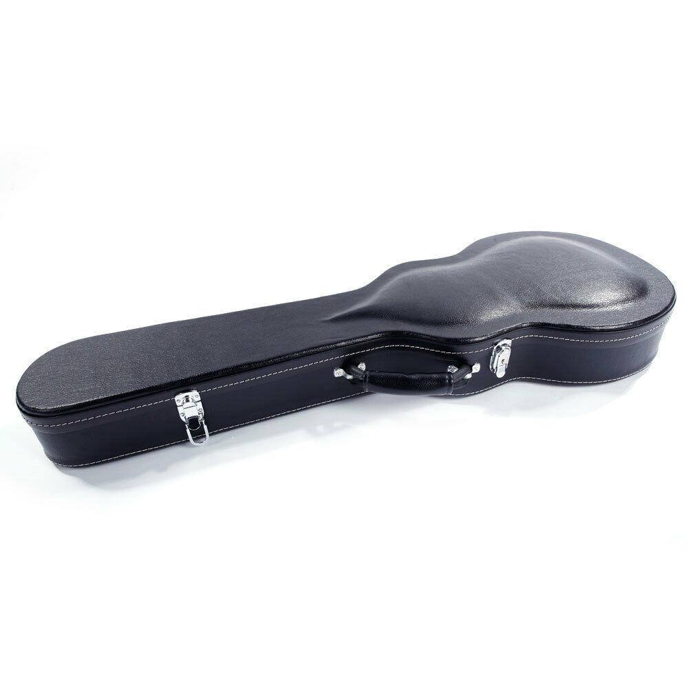 Alt View 4. Winado - Black for GLP Style Electric Guitar Carrying Hard Shell Case w/ Lock Latch.