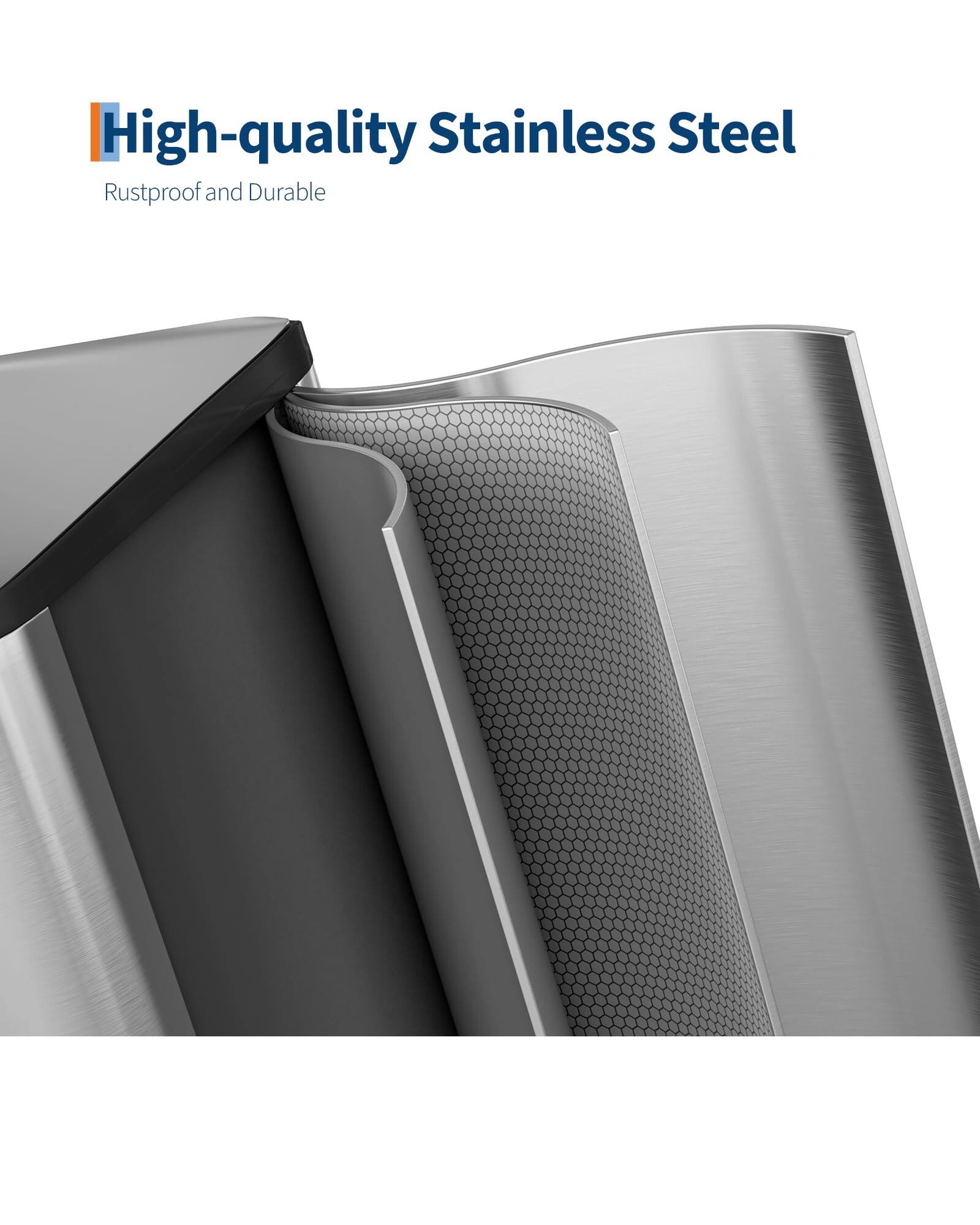 High-quality Stainless Steel  
Rustproof and Durable
