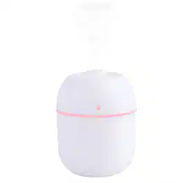 Cluzine - 220mL USB Humidifier, 20dB Quiet with Night Light & Auto Shutoff for Bedroom