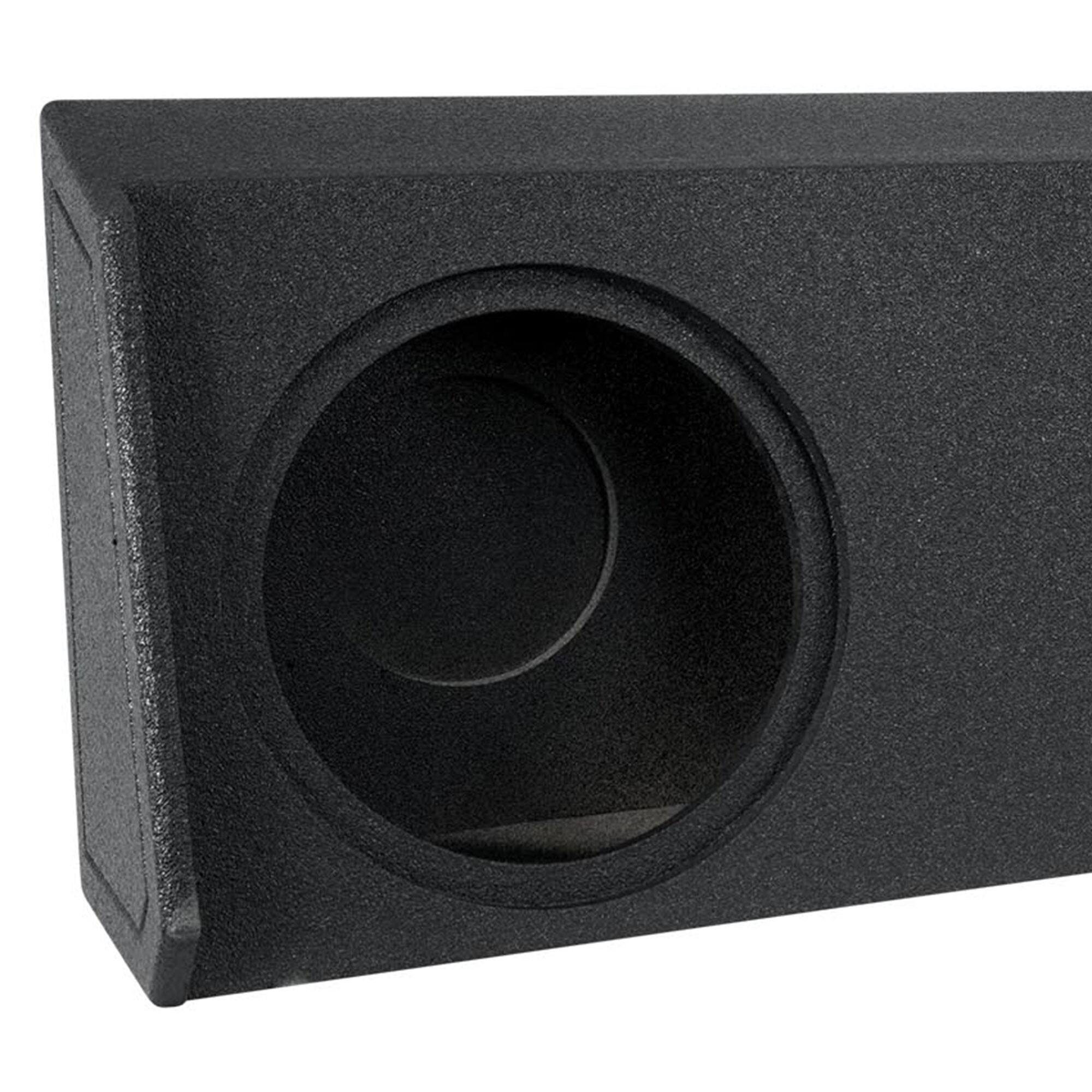 Alt View 3. QPower - QPower Dual 12" Sub Box - Chevy Silverado & GMC Sierra Crew & Double Cab 19-25 - Black.