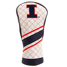 Team Golf - Illinois Fighting Illini Striped Quilted Fairway Headcover - Multicolor