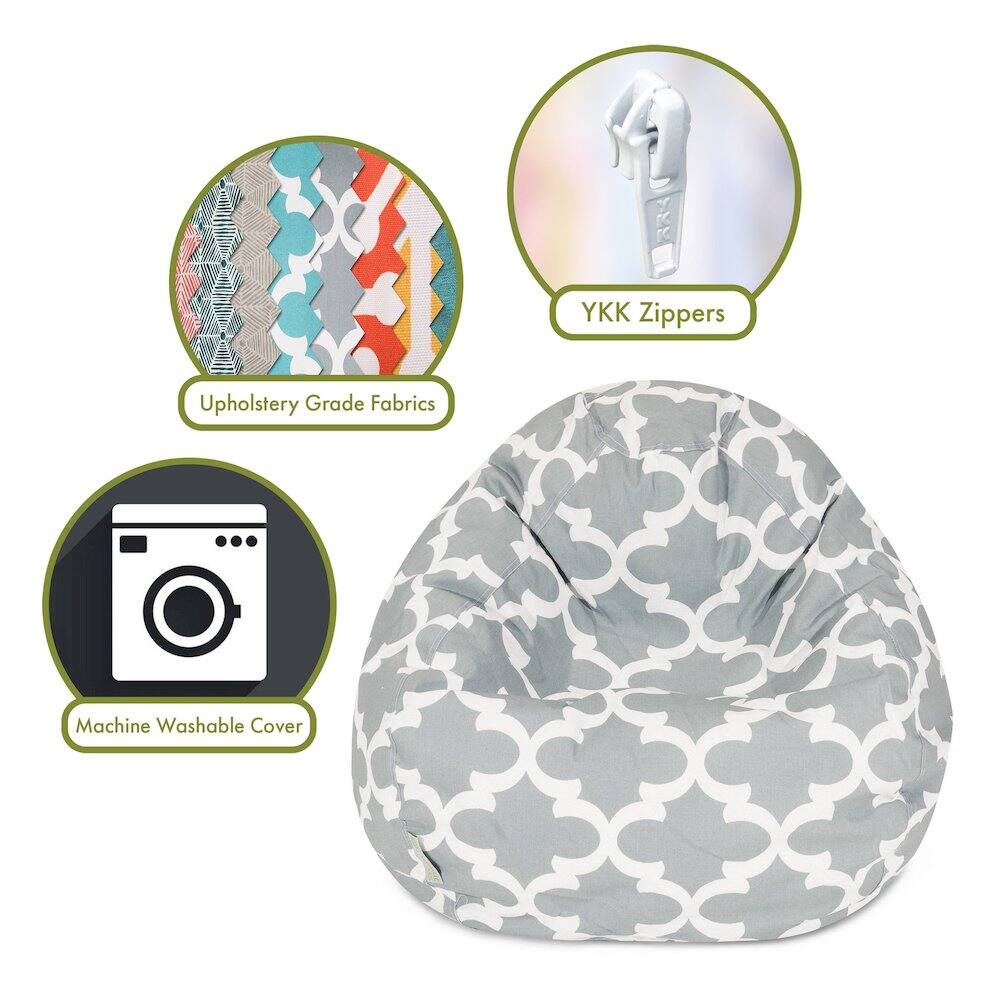 - Upholstery Grade Fabrics
- YKK Zippers
- Machine Washable Cover