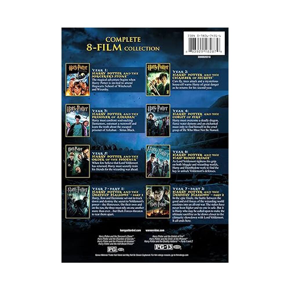 Back. Harry Potter: Complete 8-Film Collection (DVD) .