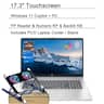 HP - Upgraded - 17.3" Touchscreen Laptop – AMD Ryzen 5 7430U with 32GB RAM - 1TB SSD - Ideal for Home Office & Multimedia Tasks - Blue