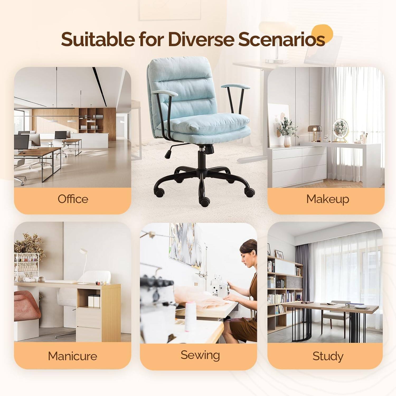 Suitable for Diverse Scenarios

- Office
- Makeup
- Manicure
- Sewing
- Study