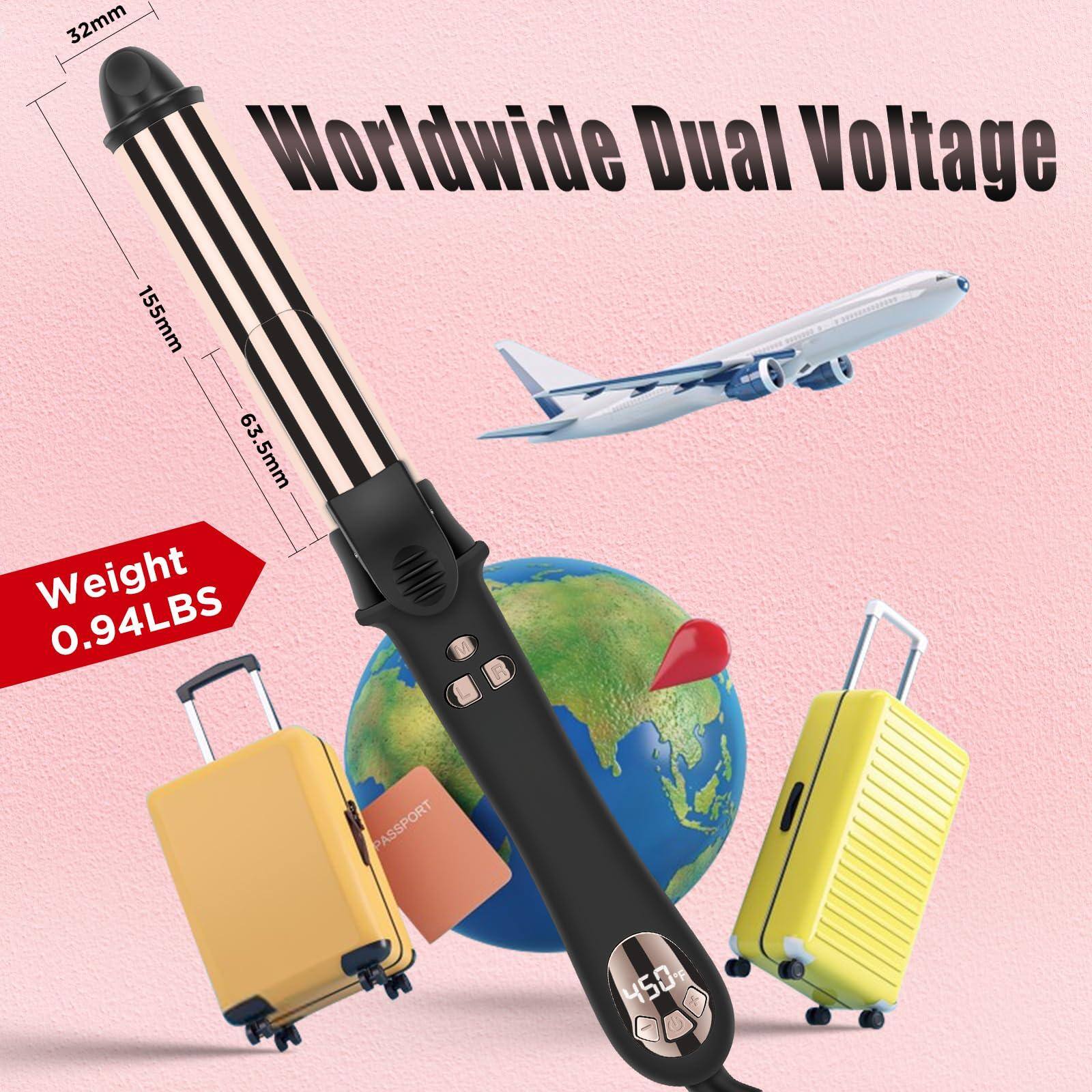 Worldwide Dual Voltage

32mm  
155mm  
63.5mm

Weight 0.94LBS