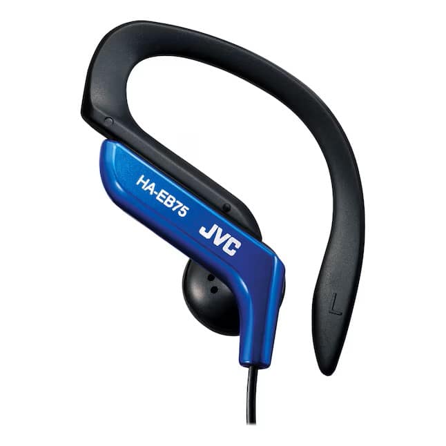 PopMarket - JVC Haeb75A Sport Ear Clip Earphones Adjustable Splash Proof (Blue) - HEADPHONES - Multicolor price history on PriceWatchPro