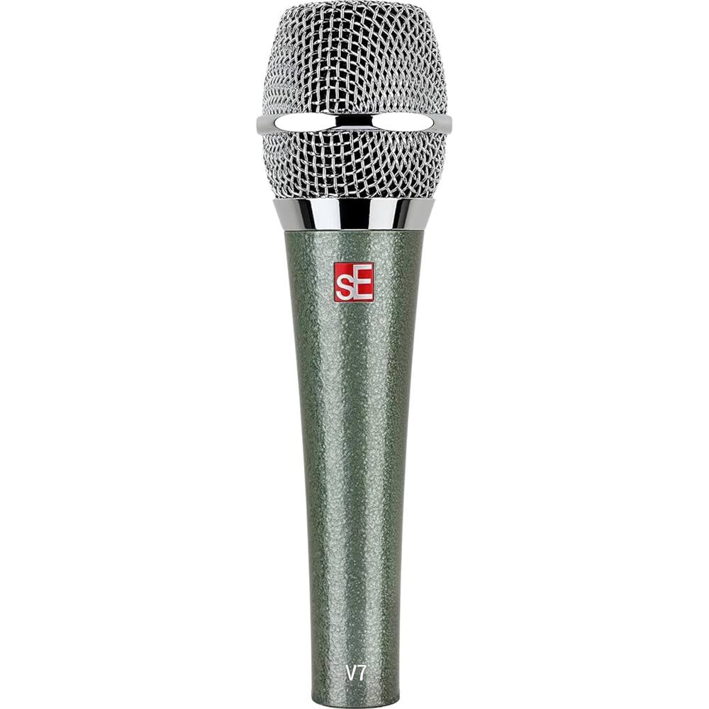 Front. sE Electronics - V7 VE Dynamic Supercardioid Handheld Vocal Microphone Vintage Edition V7-VINT-ED-U.