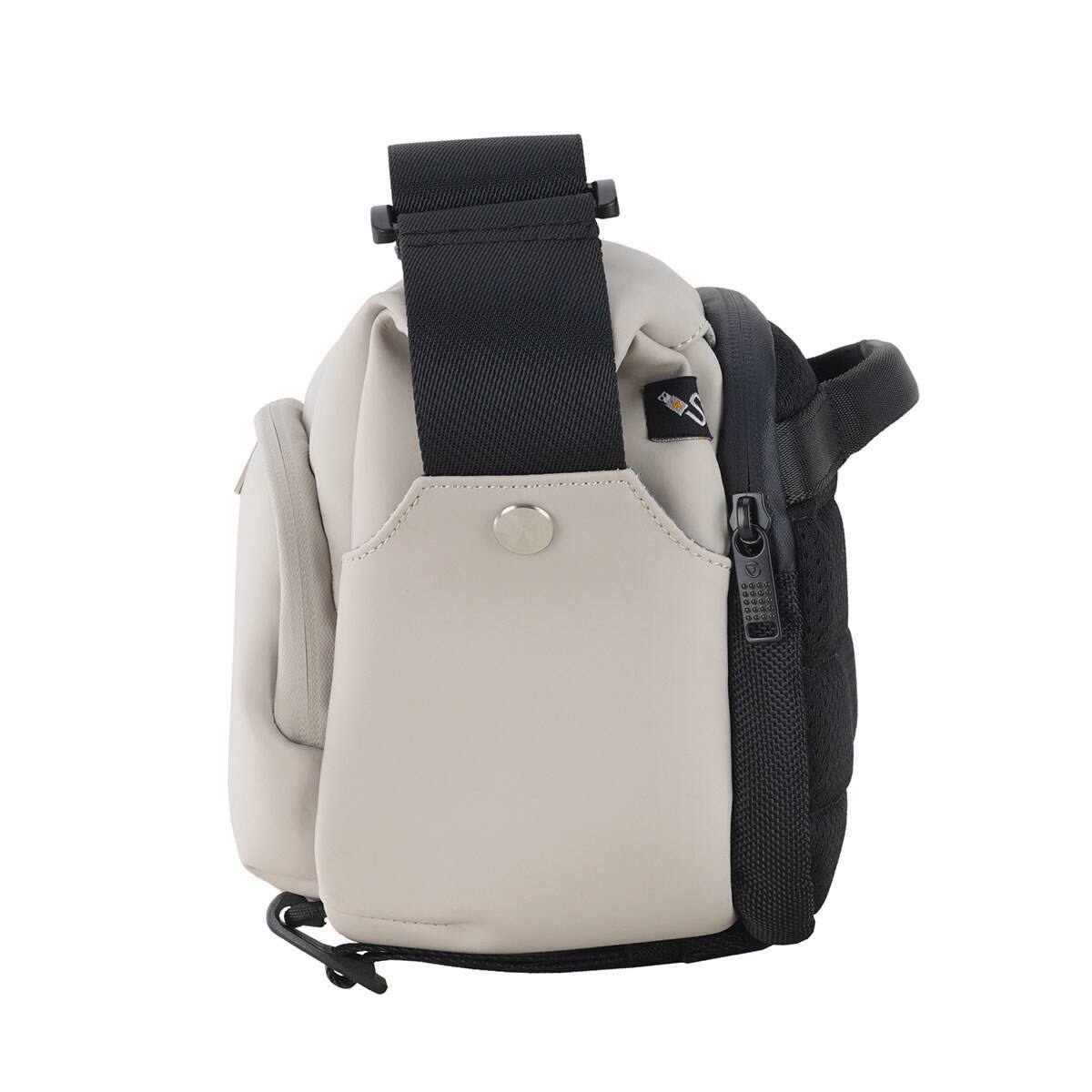 Alt View 4. Vanguard - Vanguard VEO Lite S4L Camera and Everyday Shoulder Bag - Cream.