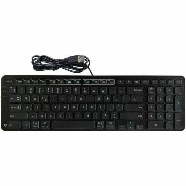 Contour Design - Contour Balance Keyboard - Cable Connectivity - USB Interface - Windows, Mac OS X - QWERTY Layout - PC, Mac - Plastic - Black