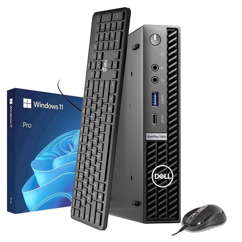 Dell - Refurbished Excellent - OptiPlex Tiny Desktop Computer PC | Intel Core i5-12th 2.0GHz | 16GB DDR4 RAM | 512GB SSD | KB & Mouse | Wi-Fi | Win11 - Black