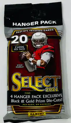2021 Panini Select Football Hanger Cello Pack ( Black & Gold Prizms)