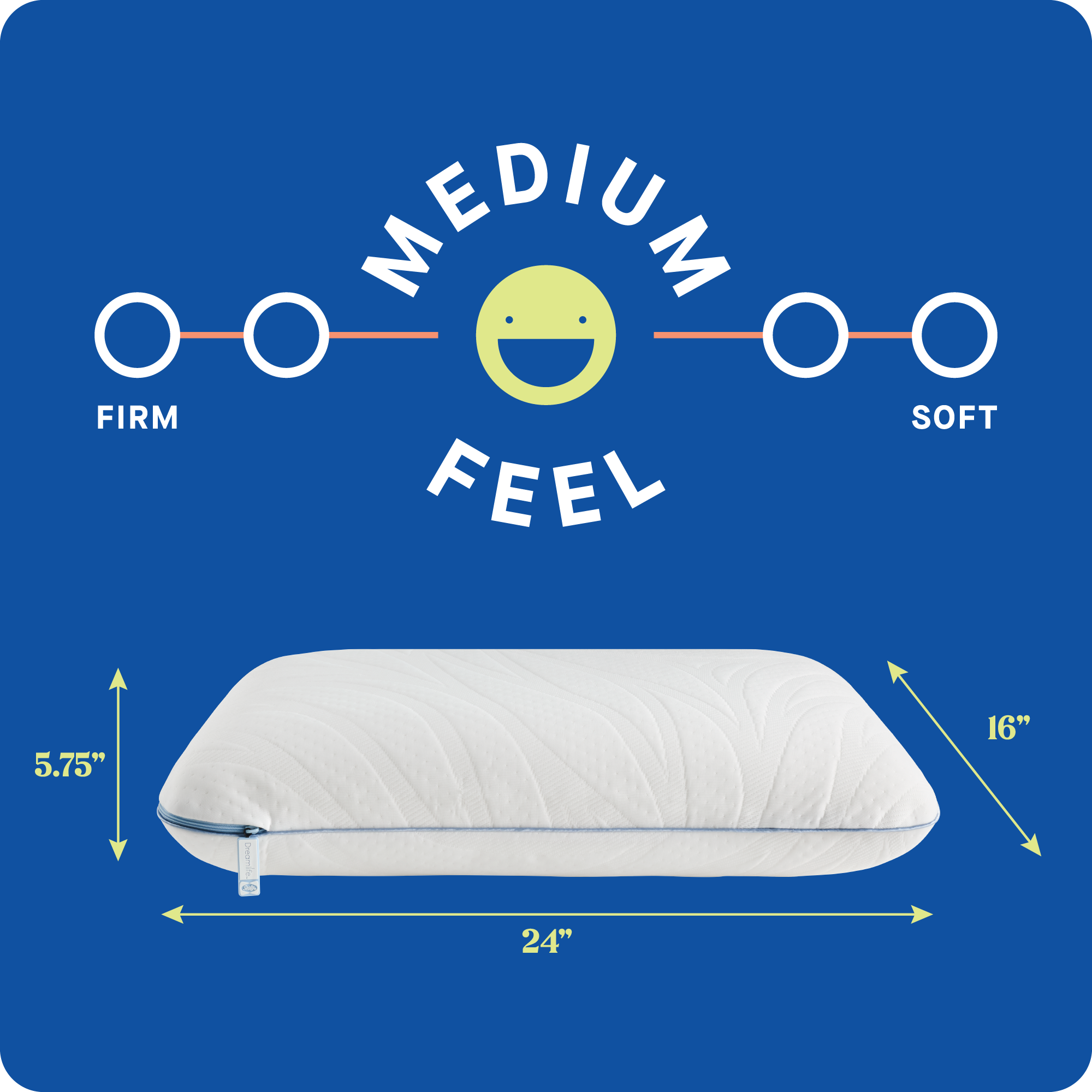 Sealy Sealy® Dreamlife™ Memory Foam Pillow, Standard White F0100845