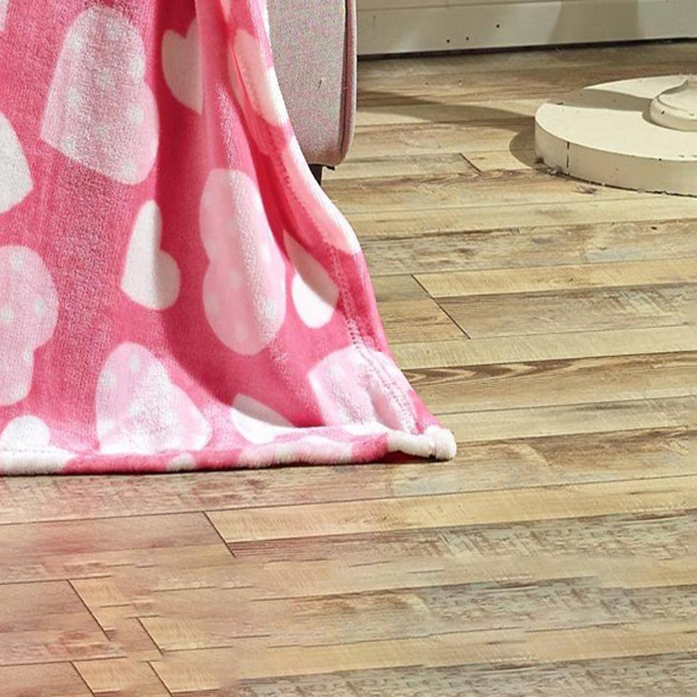 Alt View 1. Noble House - Plazatex Jasmine Micro plush Decorative All Season Pink Color 50" X 60" Throw Blanket - Pink.