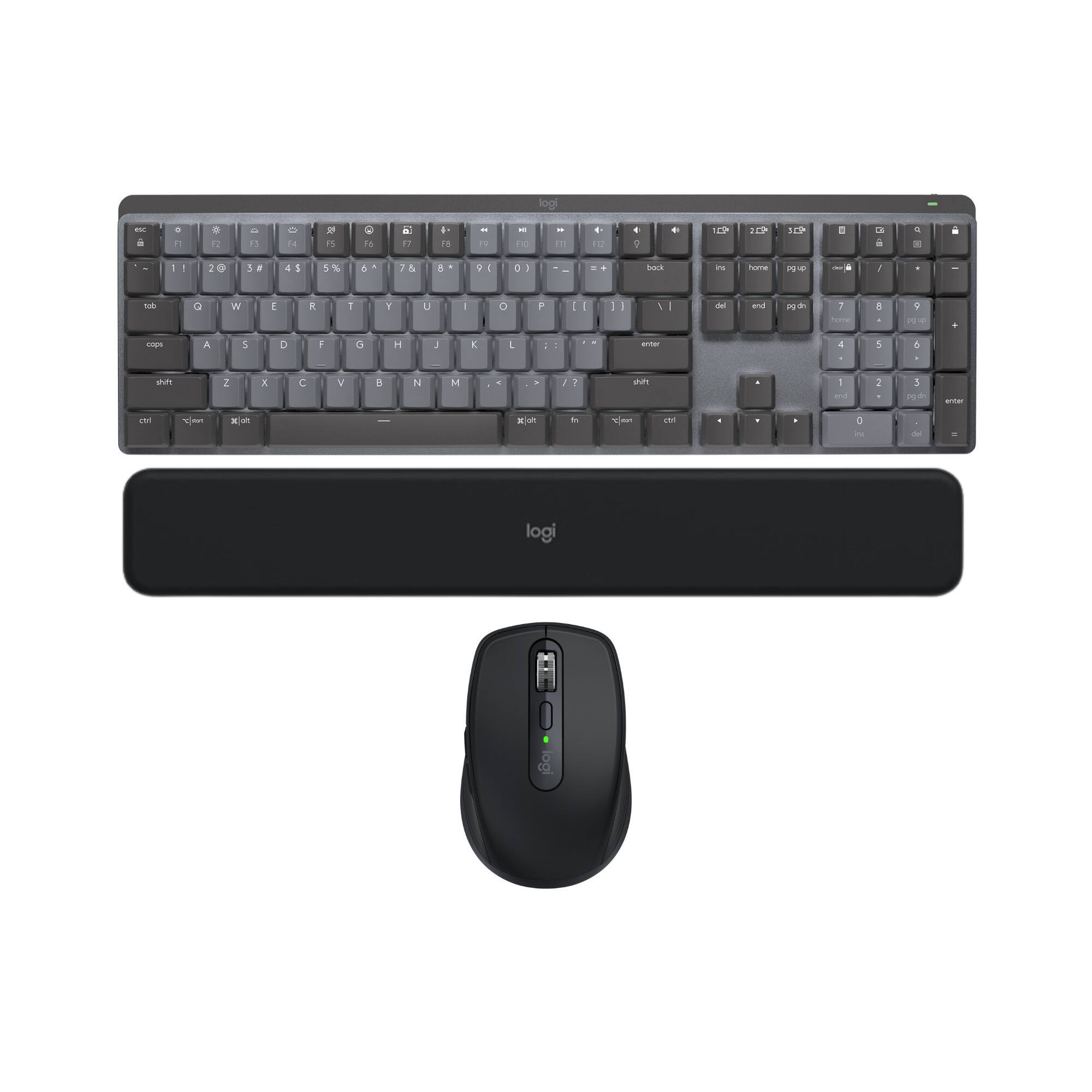 Logitech MX Mechanical Wireless Keyboard w/Tactile Quiet Keys