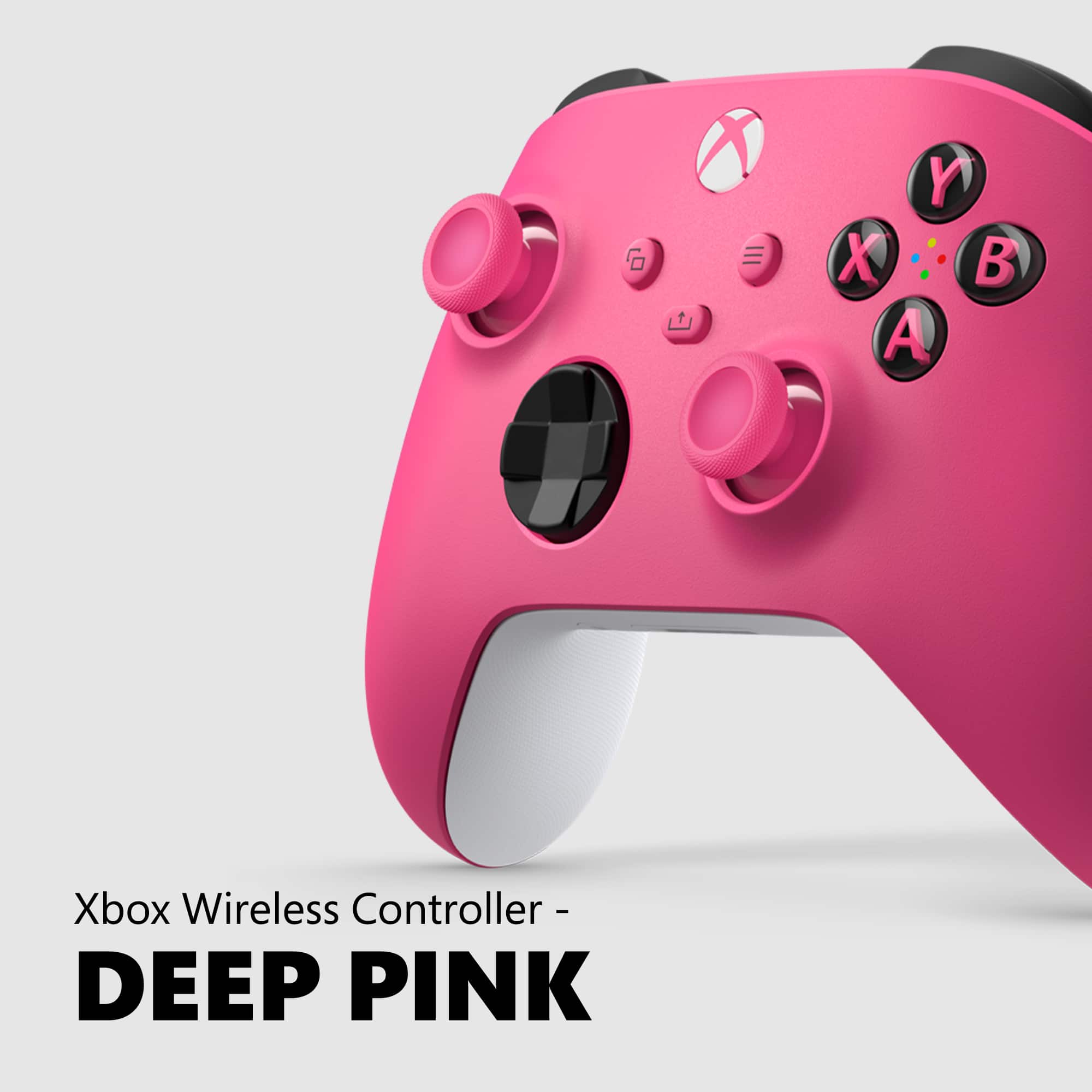 The text on the image reads "Xbox Wireless Controller - Deep Pink."