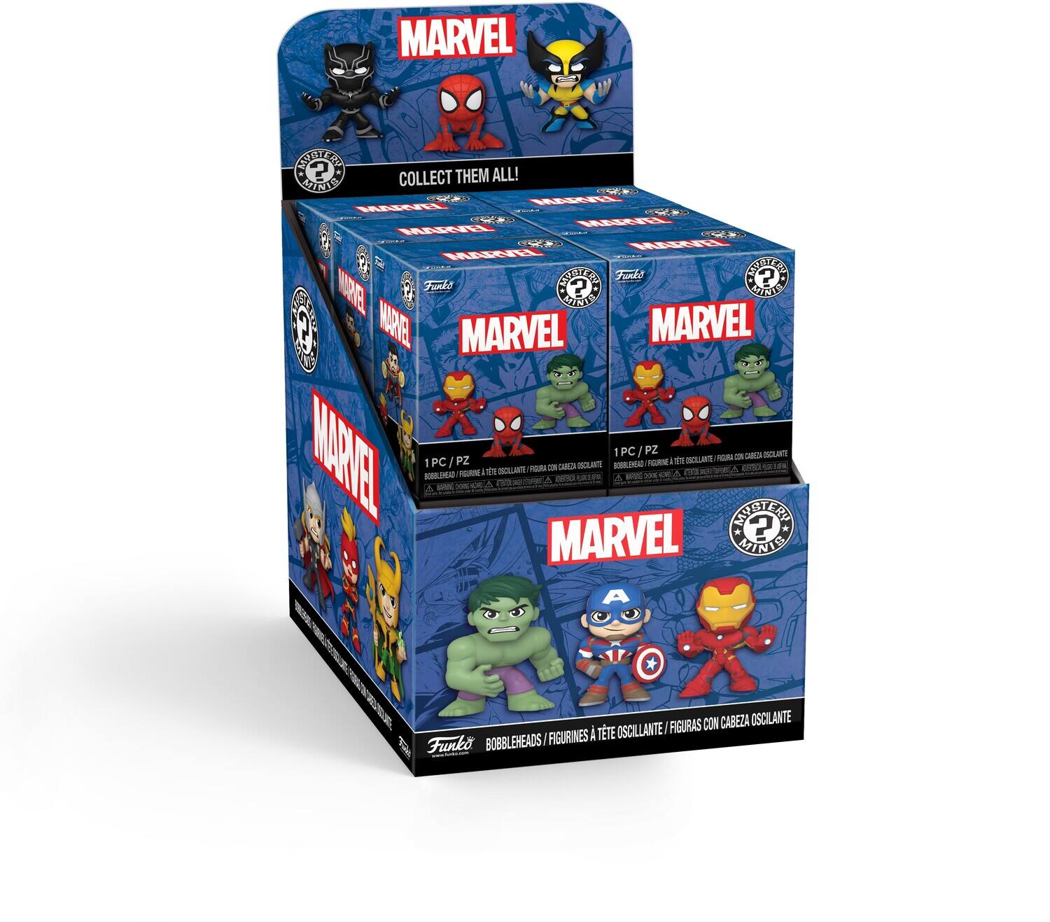MARVEL
COLLECT THEM ALL!
MARVEL
MARVEL
MARVEL
1PC/P2
MARVEL MINIS
1PC/P2
BOBBLEHEADS
Funko
BOBBLEHEADS
