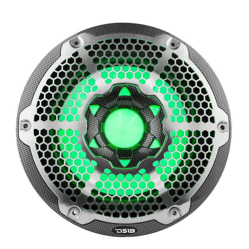 Alt View 3. DS18 Audio - NXL 10" Subwoofer with RGB LED Lights, 300W RMS Single 4-Ohm.