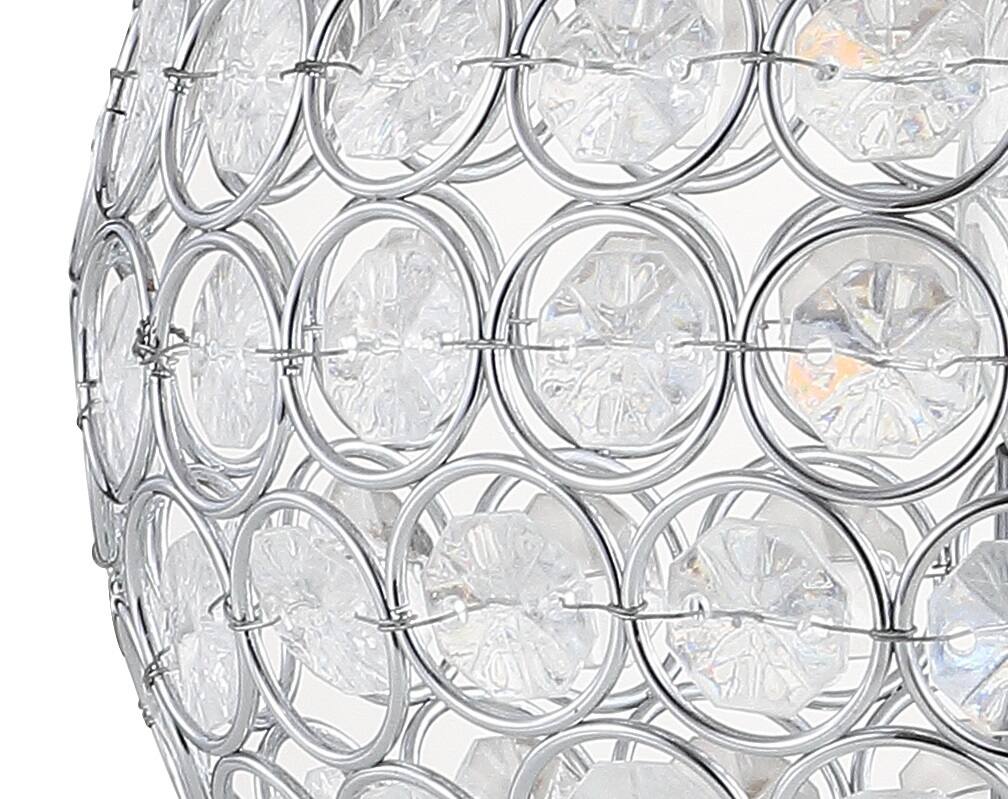 Alt View 4. Jonathan Y - Gemma 8.25" Acrylic/Metal LED Table Lamp, Clear - Clear/Chrome.
