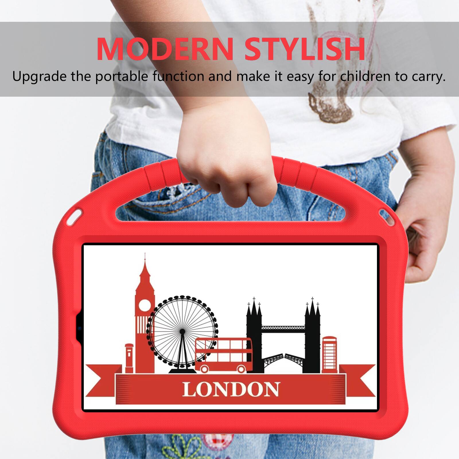 MODERN STYLISH  
Upgrade the portable function and make it easy for children to carry.  
LONDON