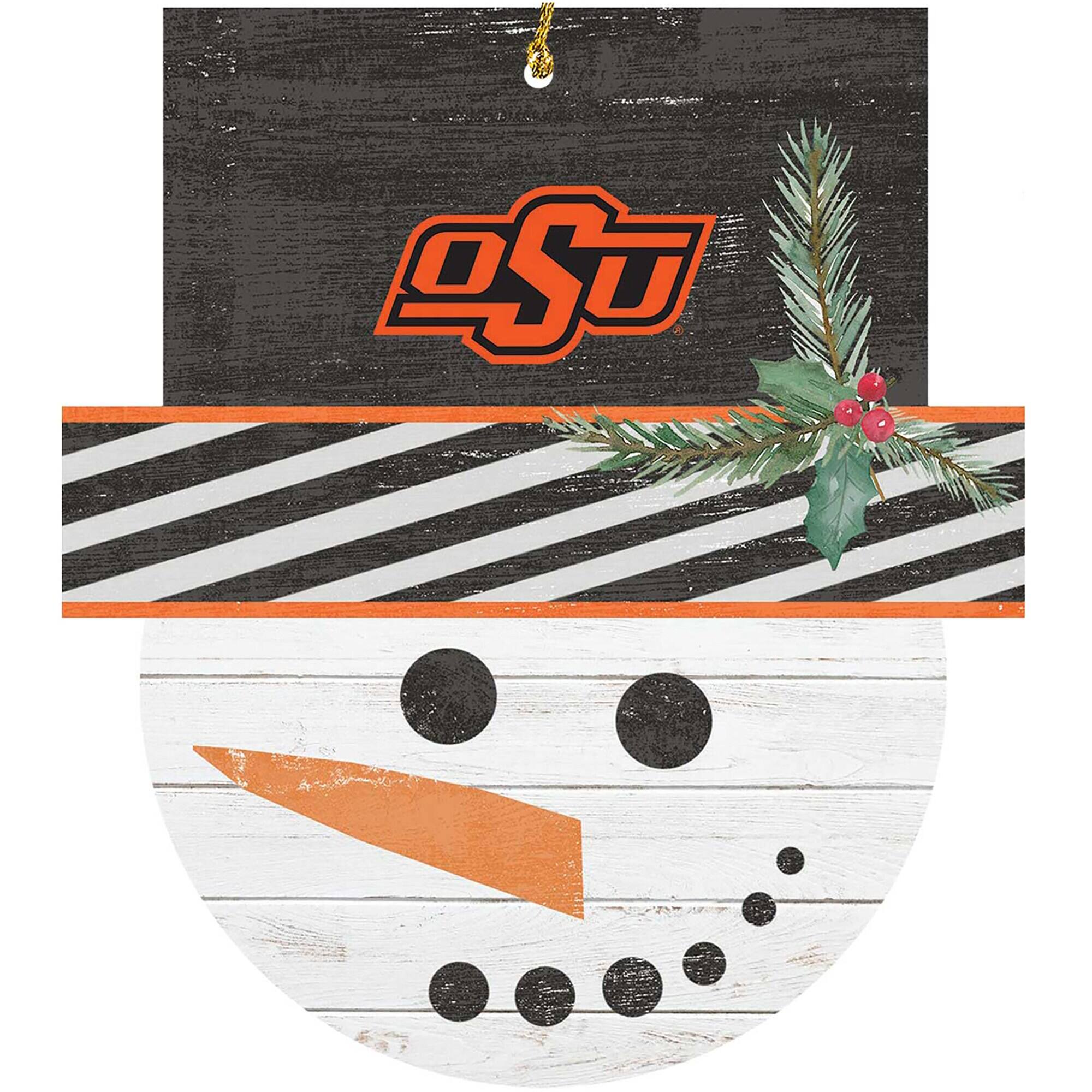 Alt View 3. Jardine - Oklahoma State Cowboys Ornament Bundle - White.