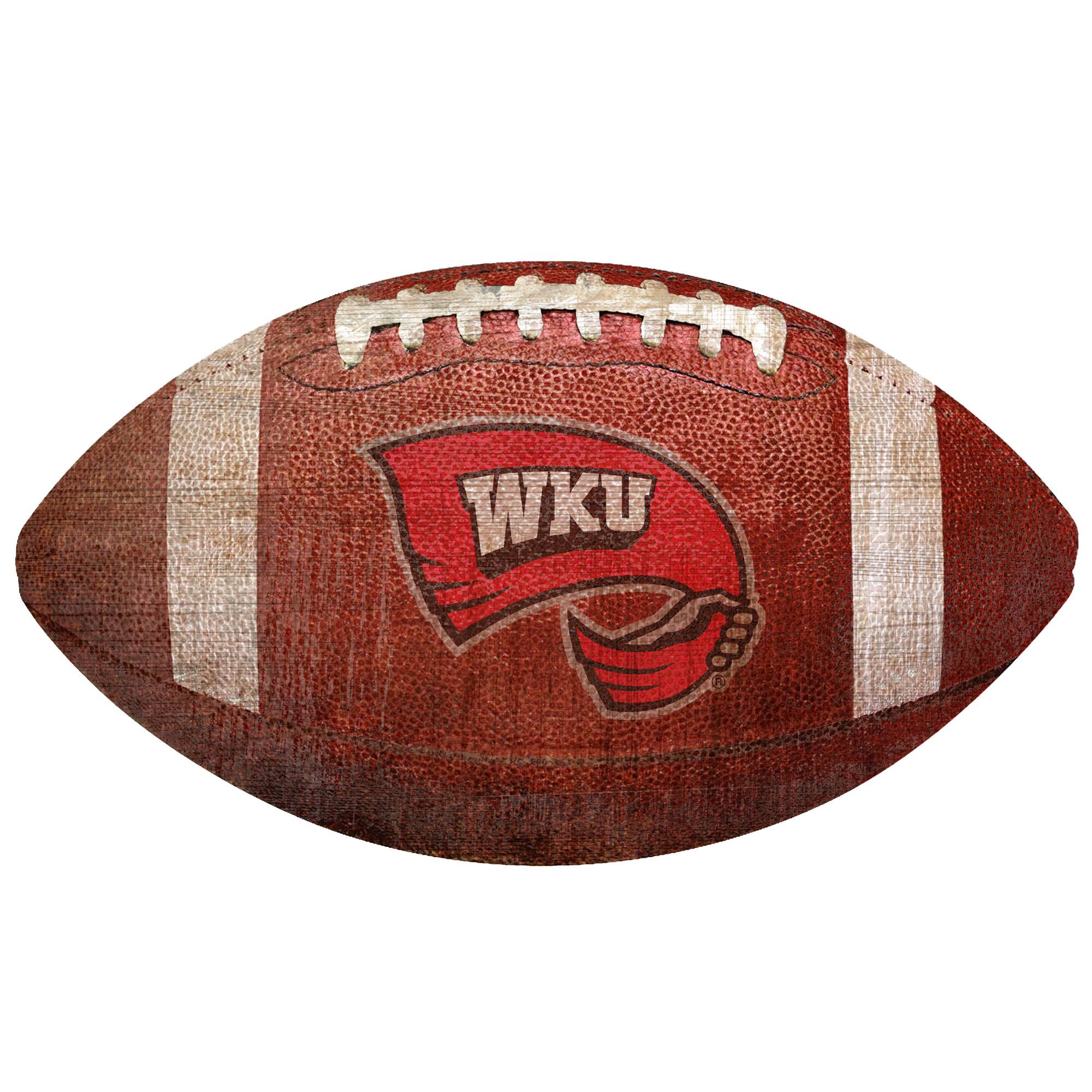 Western Kentucky Hilltoppers 12'' Football Sign