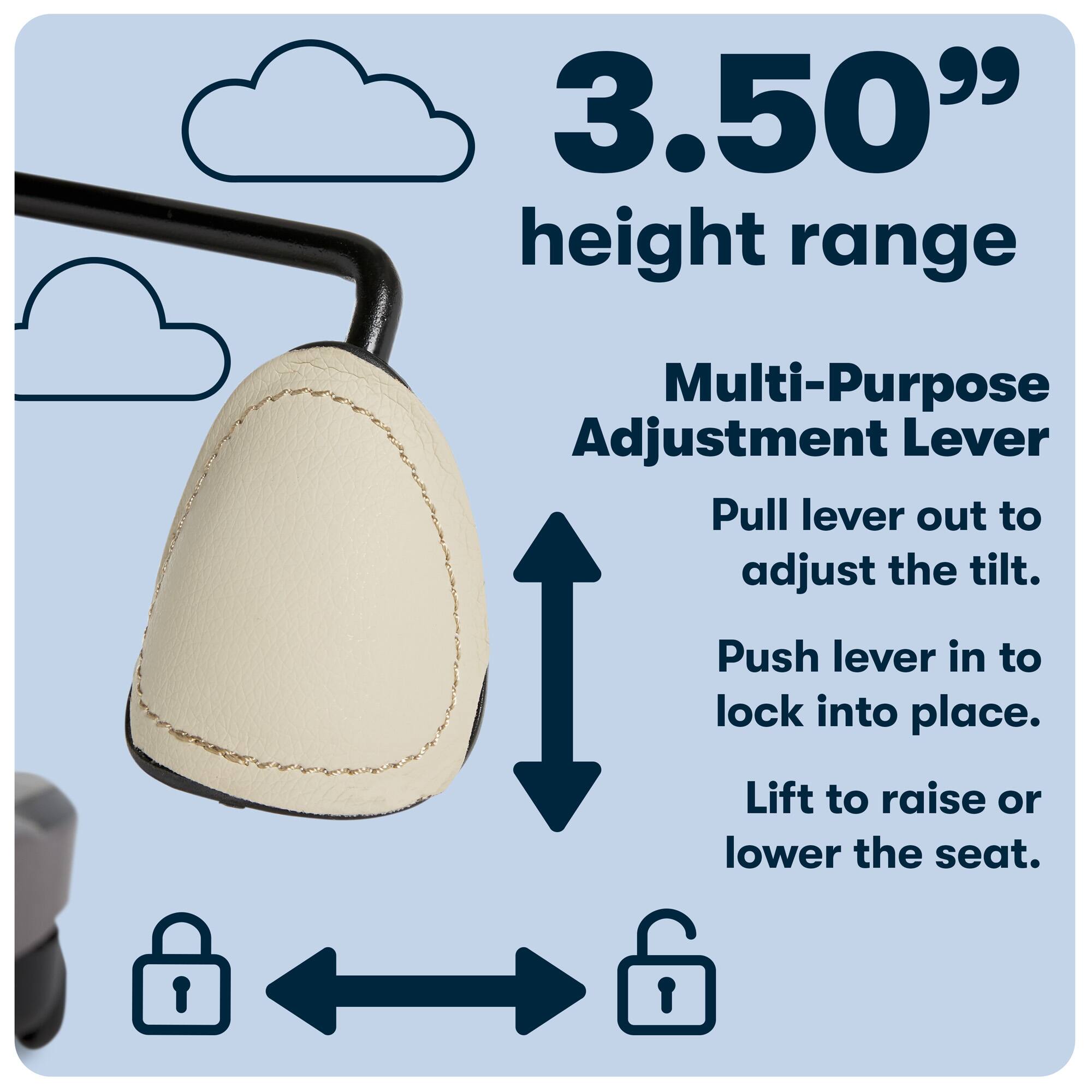 Alt View 12. Serta - Big and Tall Bonded Leather Executive Chair - Ivory.