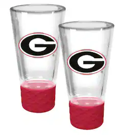 Great American Products - Georgia Bulldogs 2-Pack 4oz. Cheer Shot Set with Silicone Grip - Red