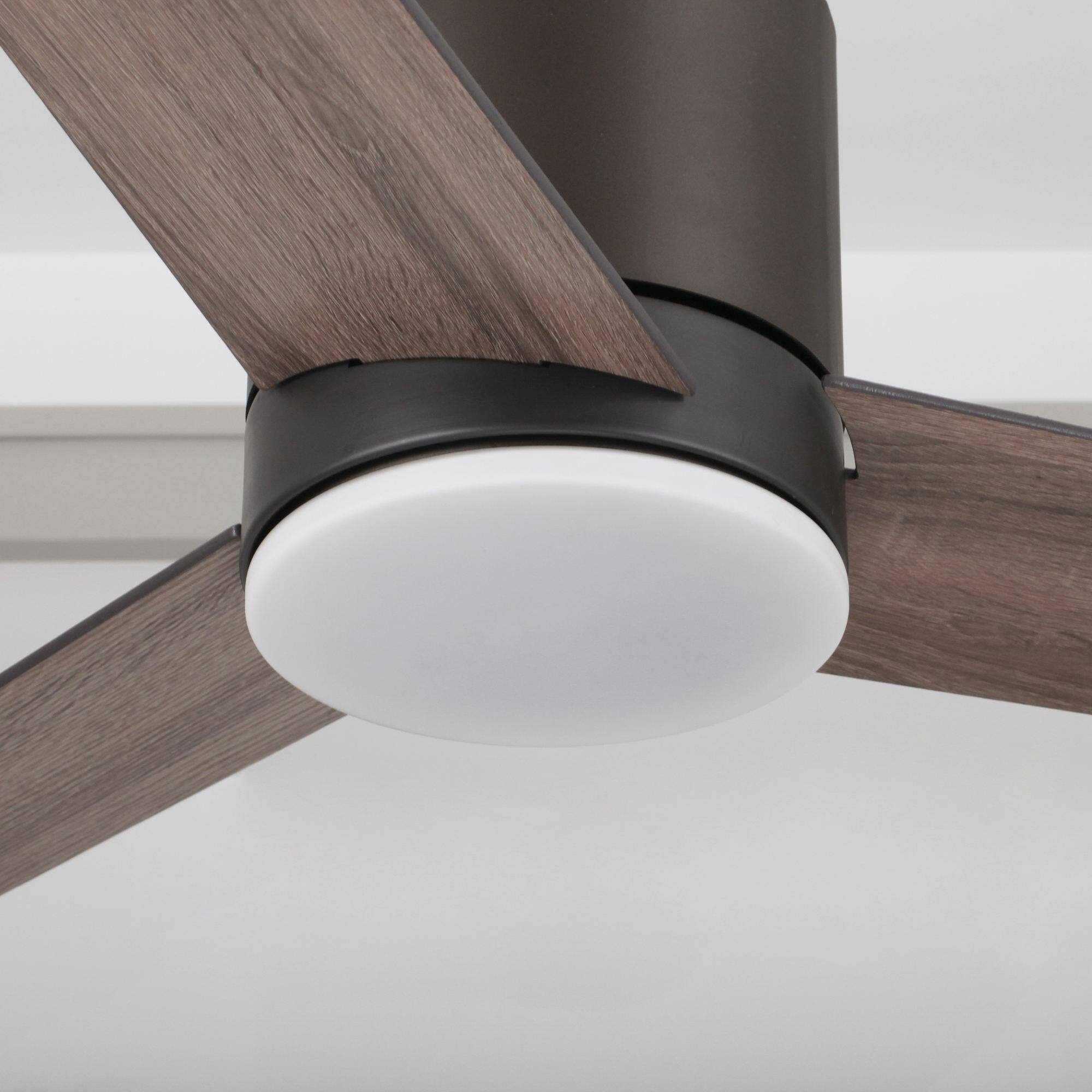 Alt View 9. Parrot Uncle - 48" Oil-rubbed Bronze Low Profile LED Ceiling Fan with Remote - Bronze.