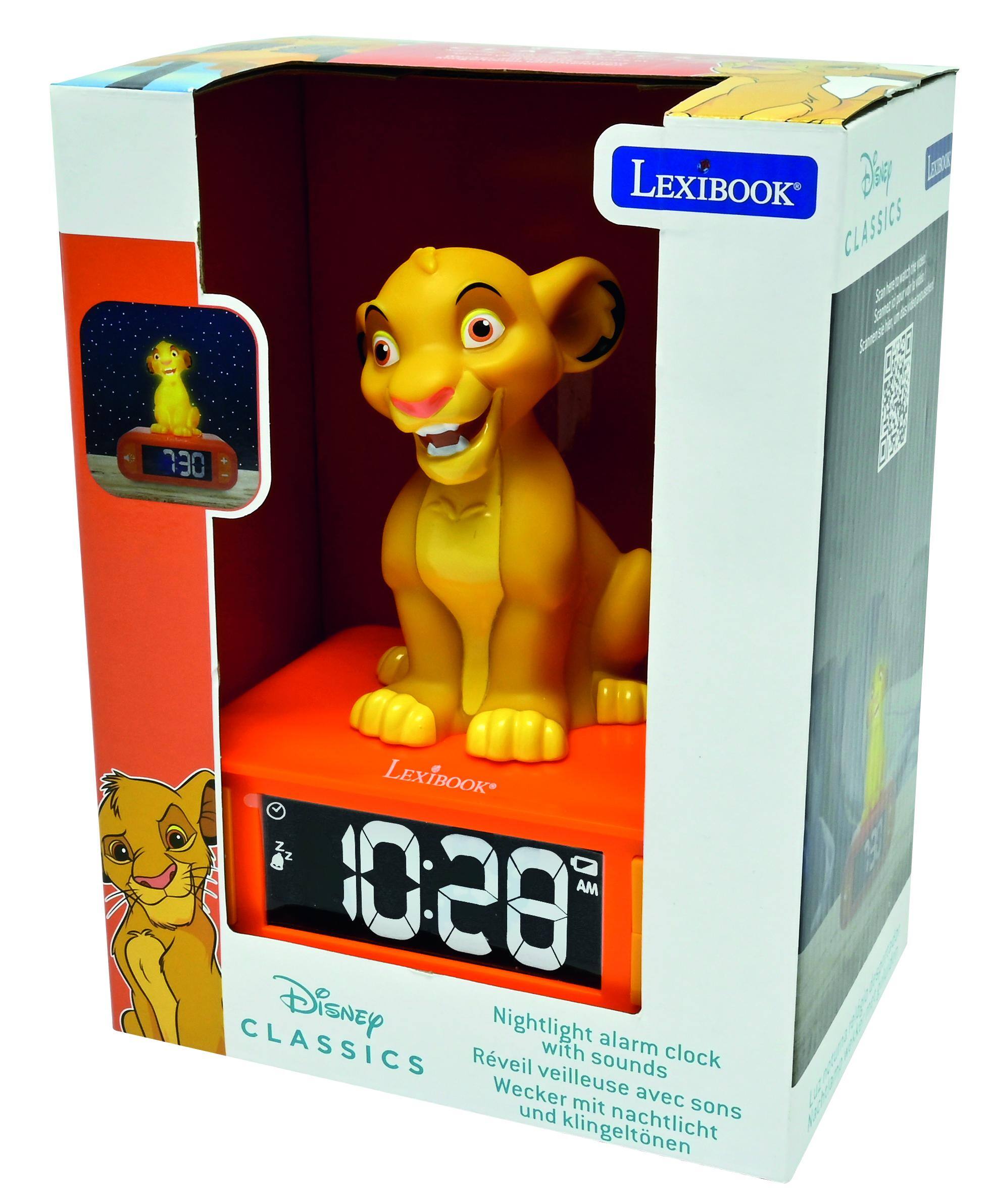 Disney LETTRUS LEXIBOOK CLASSICS  
030  
LEXIBOOK 1028 AM CLASSICS Disney Nightlight alarm Rveil with sounds clock Wecker veilleuse avec und mit sons klingeltnen nachtlicht