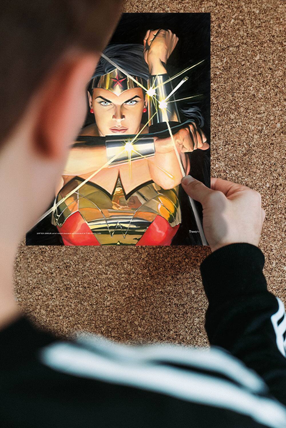 Alt View 1. Trend Setters - DC Comics (Justice League - Alex Ross Comic Book Covers) TrendyPrint™ Wall Art Set TP08100044 - Multicolor.