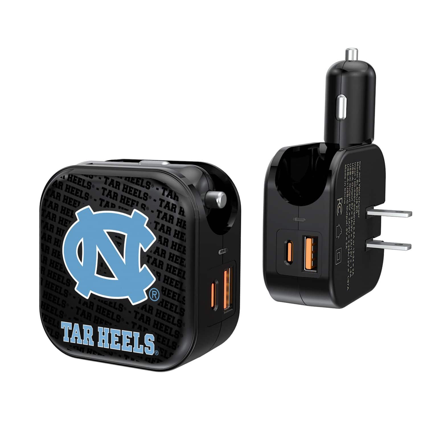 Keyscaper - North Carolina Tar Heels Team Logo Dual Port USB Car & Home Charger - Multicolor price history on PriceWatchPro