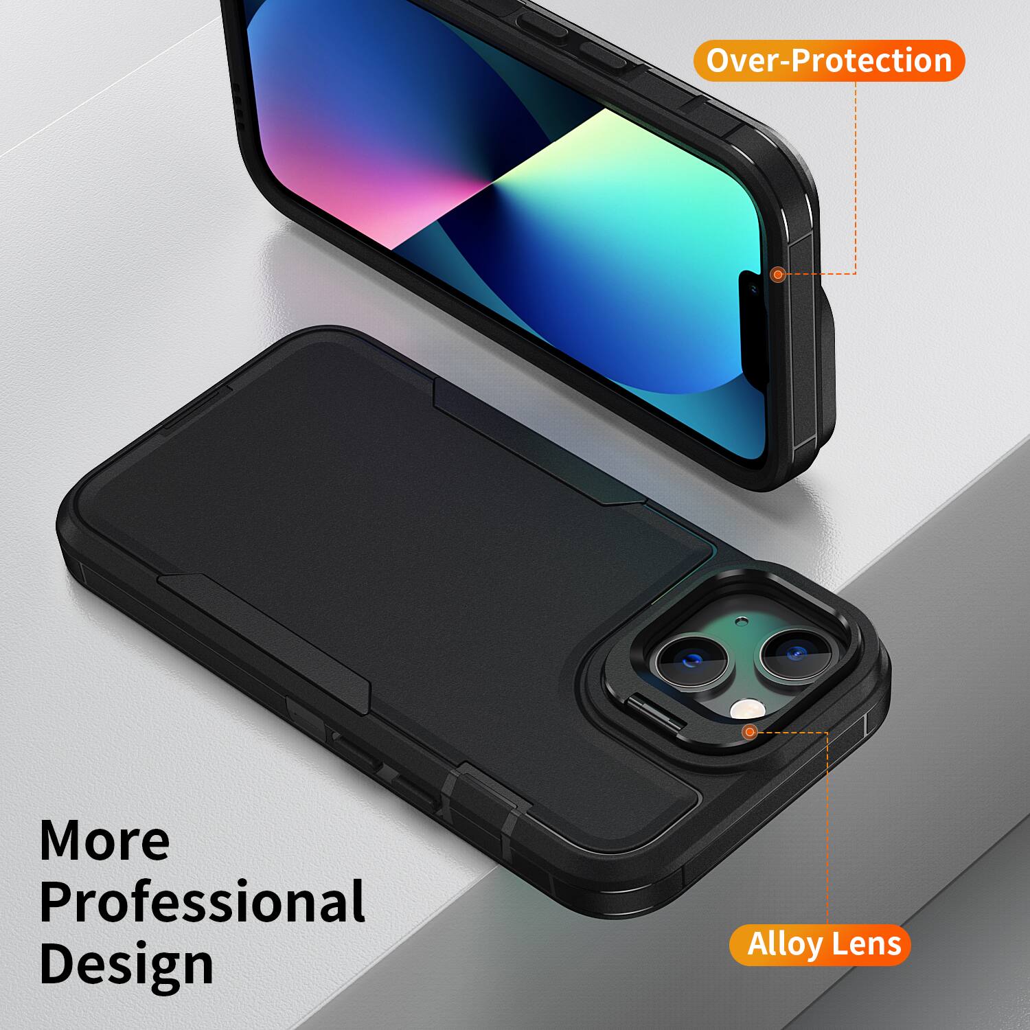 Over-Protection  
More Professional Design  
Alloy Lens