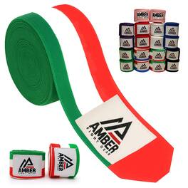 Amber Sporting Goods - Amber Fight Gear Semi Elastic 180" Handwraps, Boxing/Kickboxing/MMA, Pair - Mexico