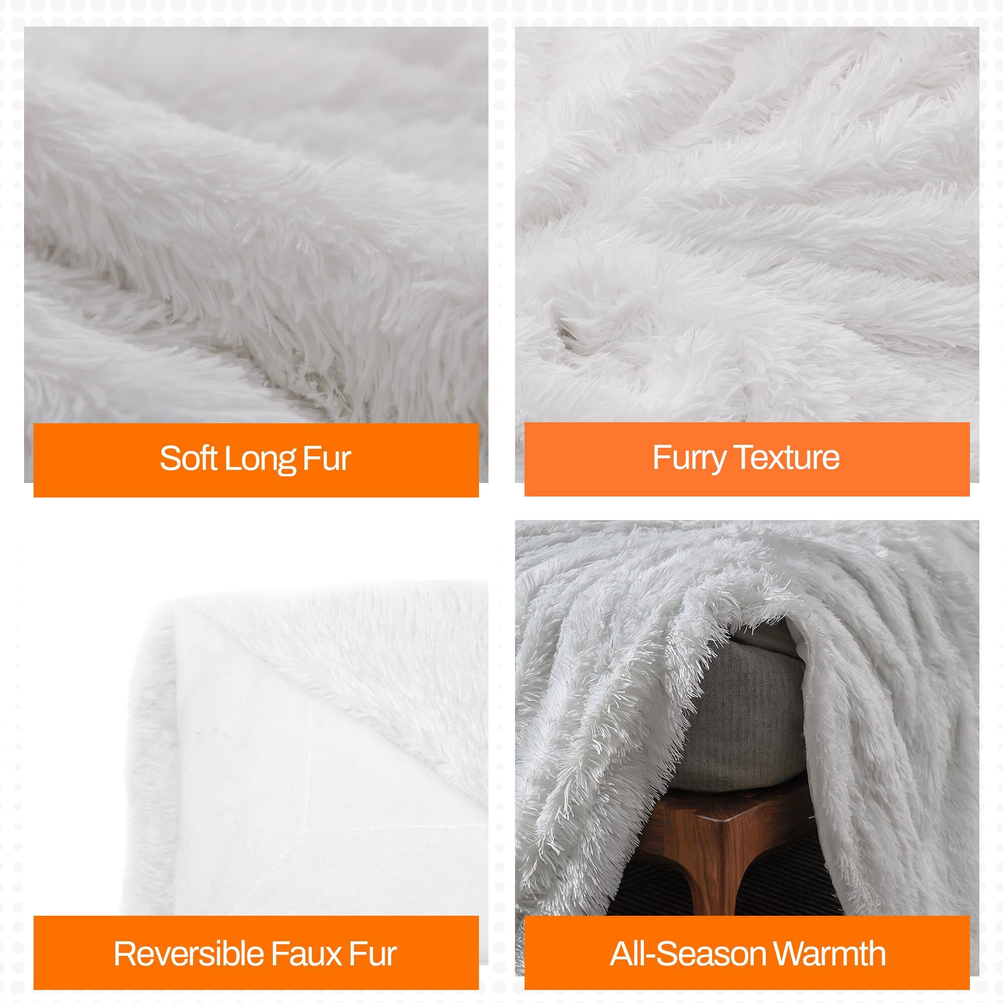 - Soft Long Fur
- Furry Texture
- Reversible Faux Fur
- All-Season Warmth