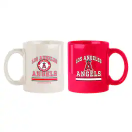 Logo Brands - Los Angeles Angels Two-Pack 15oz. Color Mug Set - Multicolor
