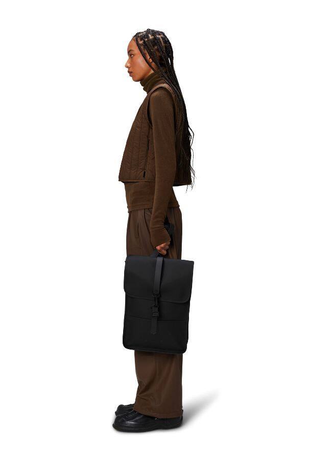 Back. RAINS - Backpack Mini - Black.