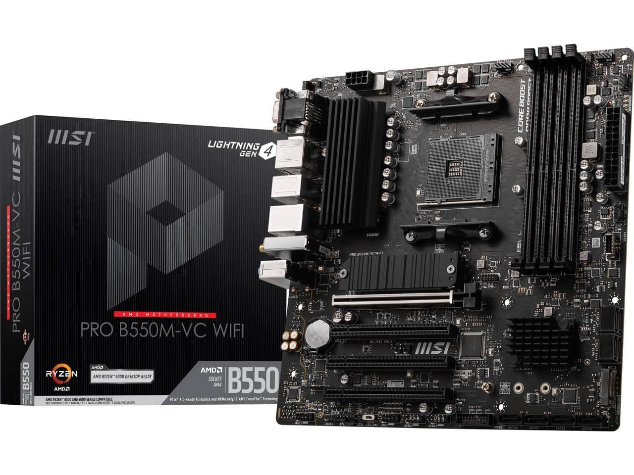 Newegg MSI B550M VC WIFI + Ryzen 5 5500 + Team 16GB 3200MHz COMBO