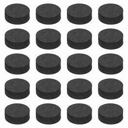 Unique Bargains - 32pcs Single Sided Speaker Isolation Feet Pads, 40x15mm Non Slip Foam Shock Absorption Pad for Amplifier - Black