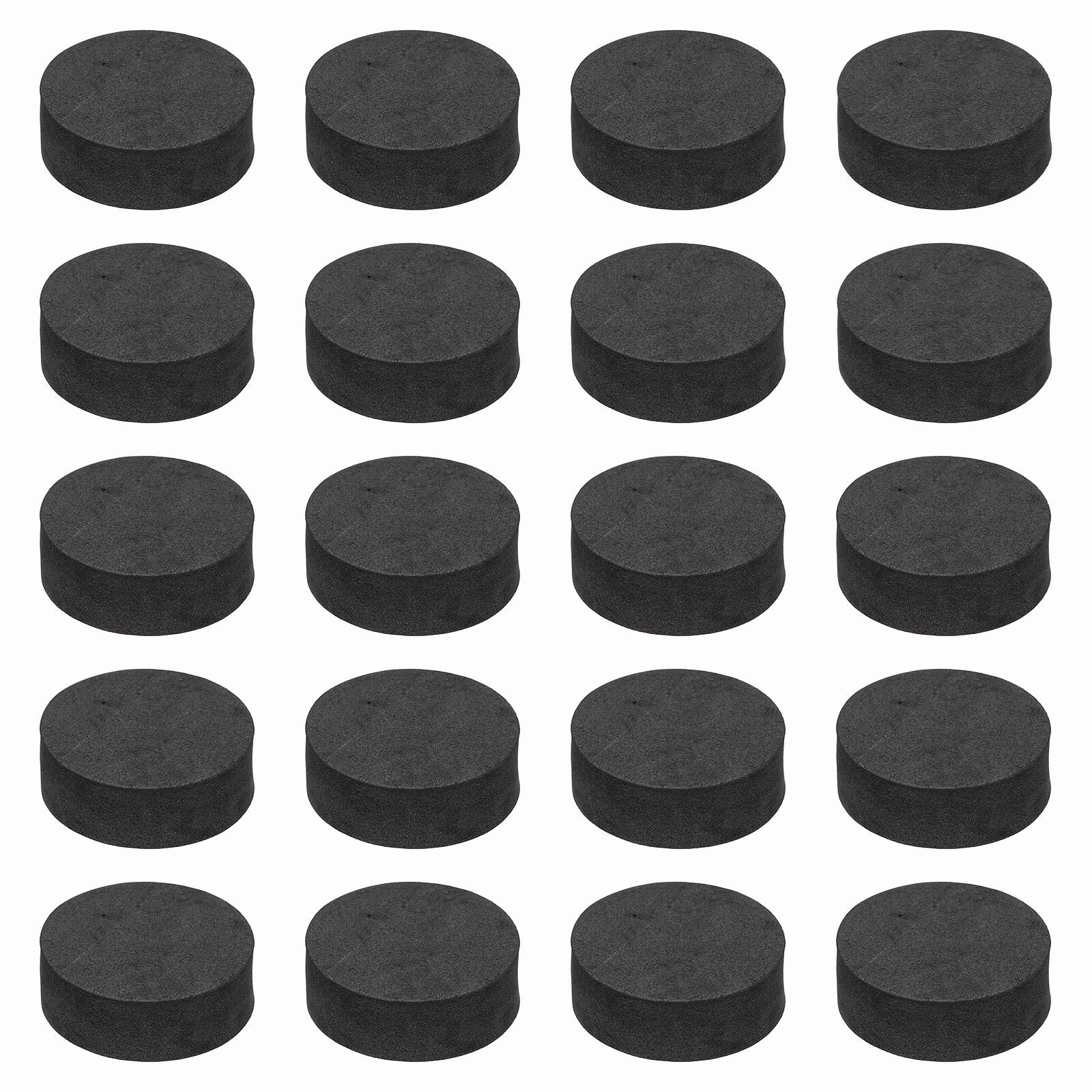 Front. Unique Bargains - 32pcs Single Sided Speaker Isolation Feet Pads, 40x15mm Non Slip Foam Shock Absorption Pad for Amplifier - Black.