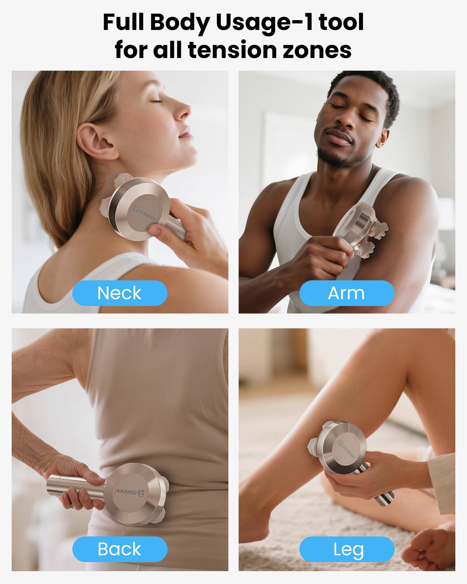 Full Body Usage-1 tool for all tension zones

Neck
Arm
Back
Leg