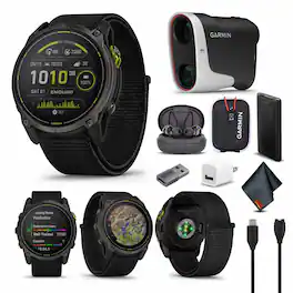 Garmin - Enduro 3 GPS Smartwatch Bundle With Approach Z30 Golf Laser Range + more - Black