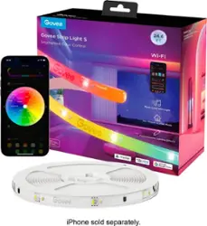 Govee - 24.6ft Wi-Fi RGBICW LED Strip Light - Multi - Front_Zoom