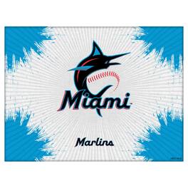 Holland Bar Stool Co. - Miami Marlins 15" x 20" Splash Canvas Wall Art - Multicolor