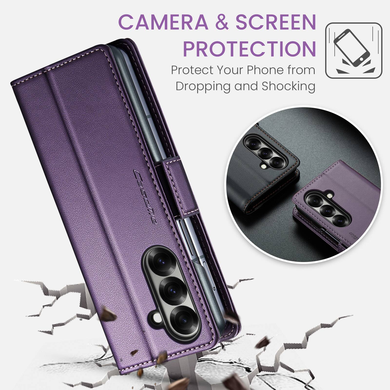 CAMERA & SCREEN PROTECTION  
Protect Your Phone from Dropping and Shocking