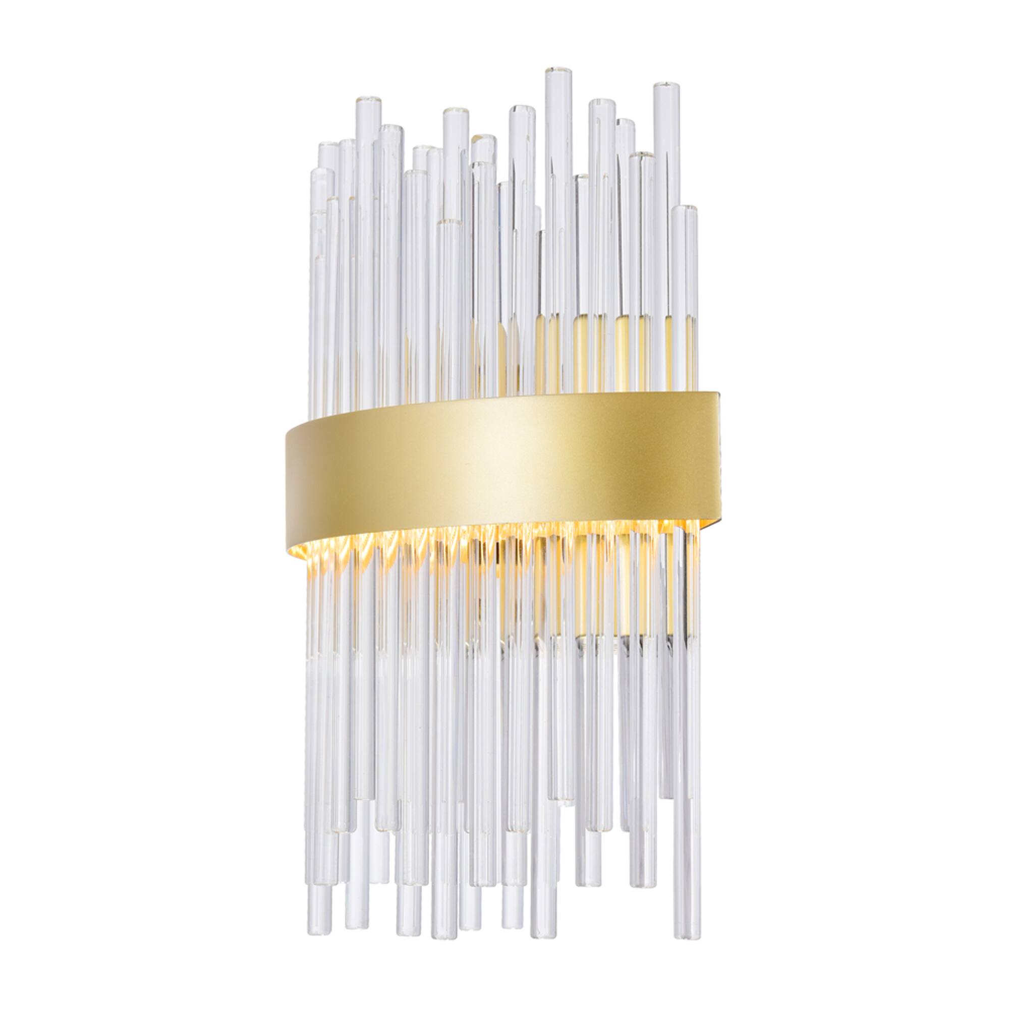 Alt View 1. CWI Lighting - Genevieve LED Wall Sconce With Medallion Gold Finish - Medallion Gold.