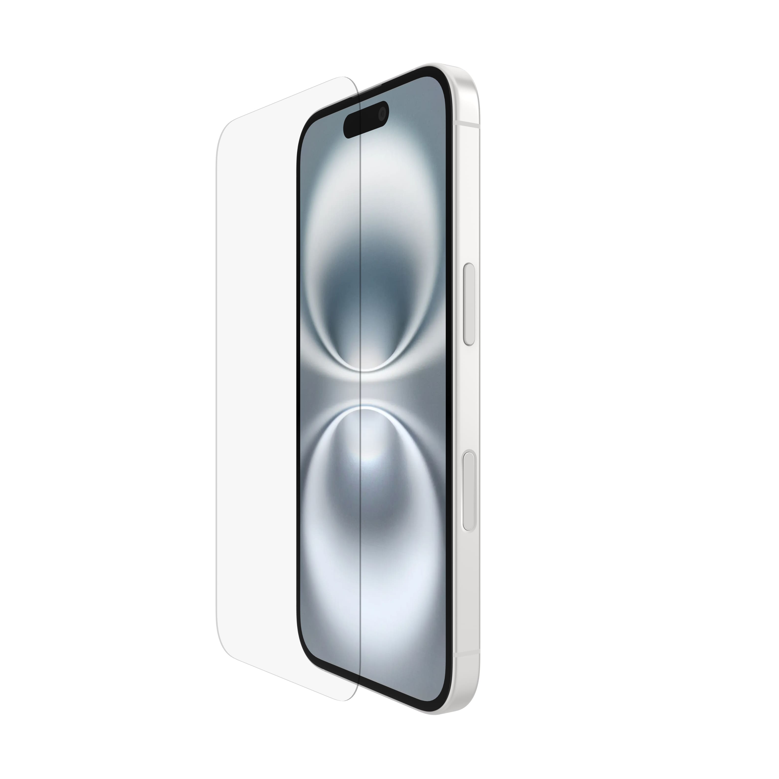 Belkin - ScreenForce InvisiGlass for iPhone 16, 15, and 14 with EZ Align Tray - Clear - Angle_Zoom