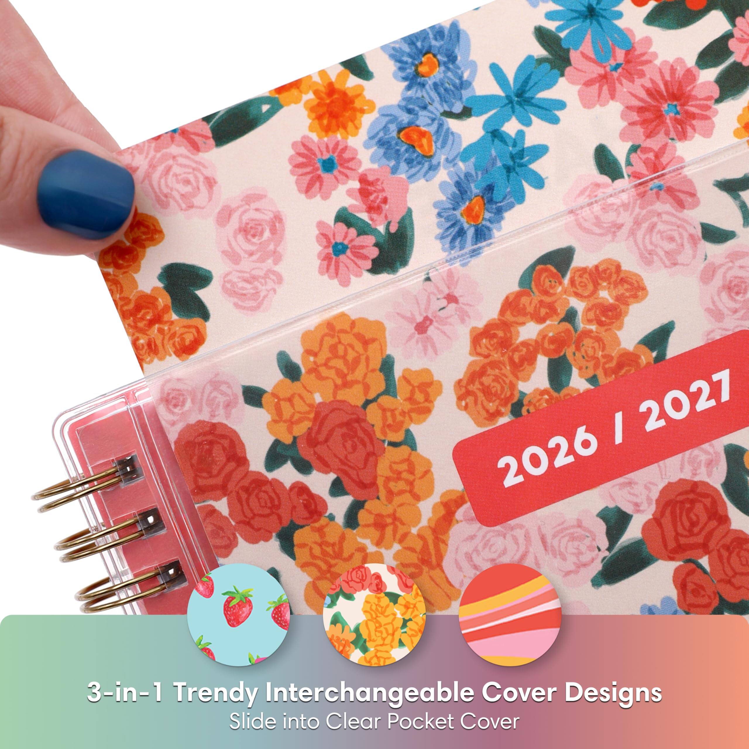 2026 | 2027

3-in-1 Trendy Interchangeable Cover Designs
Slide into Clear Pocket Cover