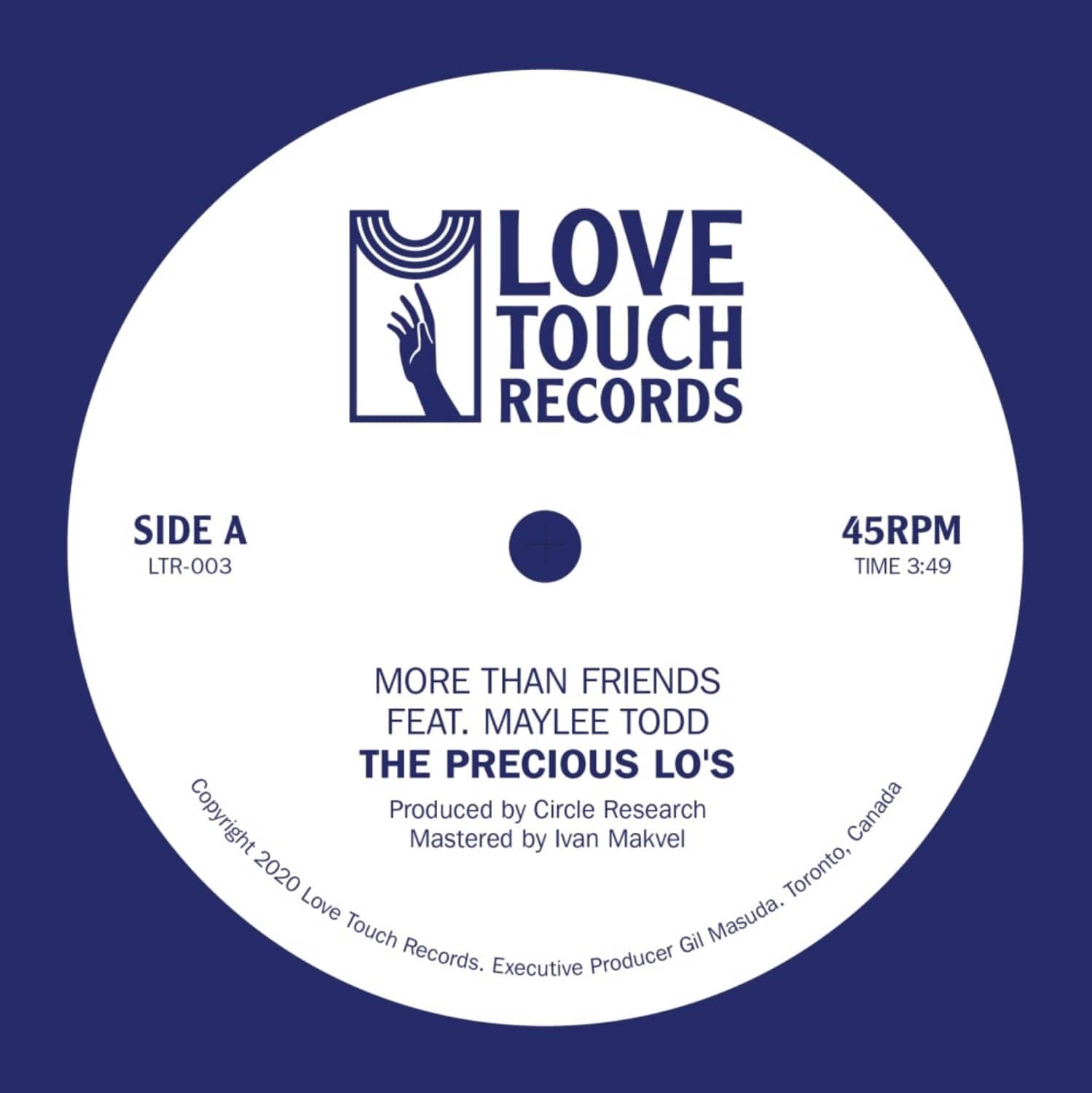 Precious Lo's - More Than Friends feat. Maylee Todd  - 7-INCH SINGLE
