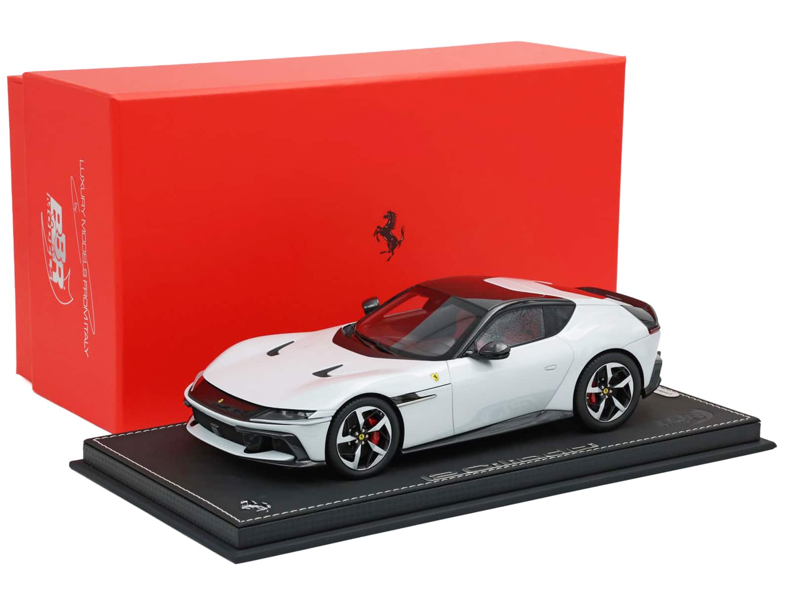 Ferrari 12Cilindri Bianco Artico (Artic White) with Black Top with DISPLAY CASE Limited Edition 1/18 Model Car by BBR price history on PriceWatchPro